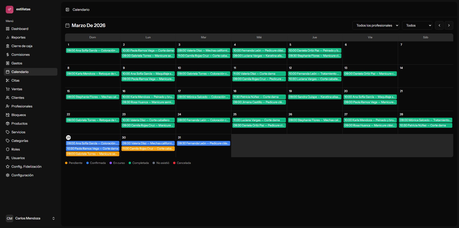 Calendario Interactivo